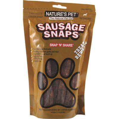 Nature's Pet Sausage Snaps x 8 Pack